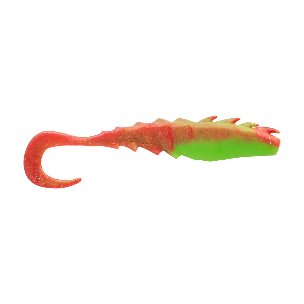 Berkley Gulp!® Saltwater Nemesis Prawn Curl Tail â€“ Berkley_GulpSaltwaterNemesisPrawnCurlTail_NuclearChicken_4in_alt1.jpg