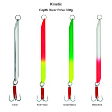 Farveoversigt – Kinetic Depth Diver Pirke 300g