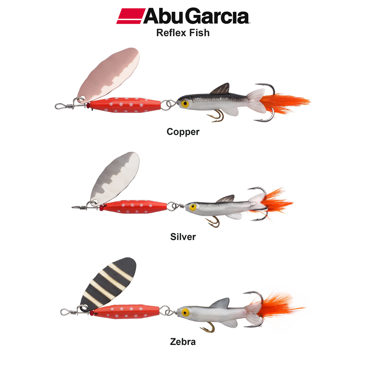 Farveoversigt – Abu Garcia Reflex Fish