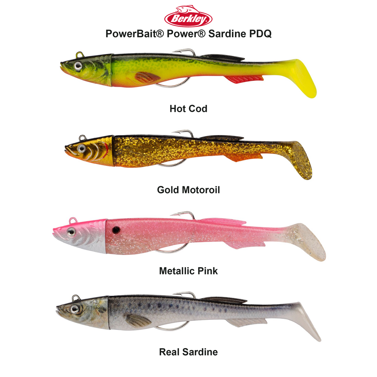 Farveoversigt – Berkley PowerBait® Power® Sardine PDQ