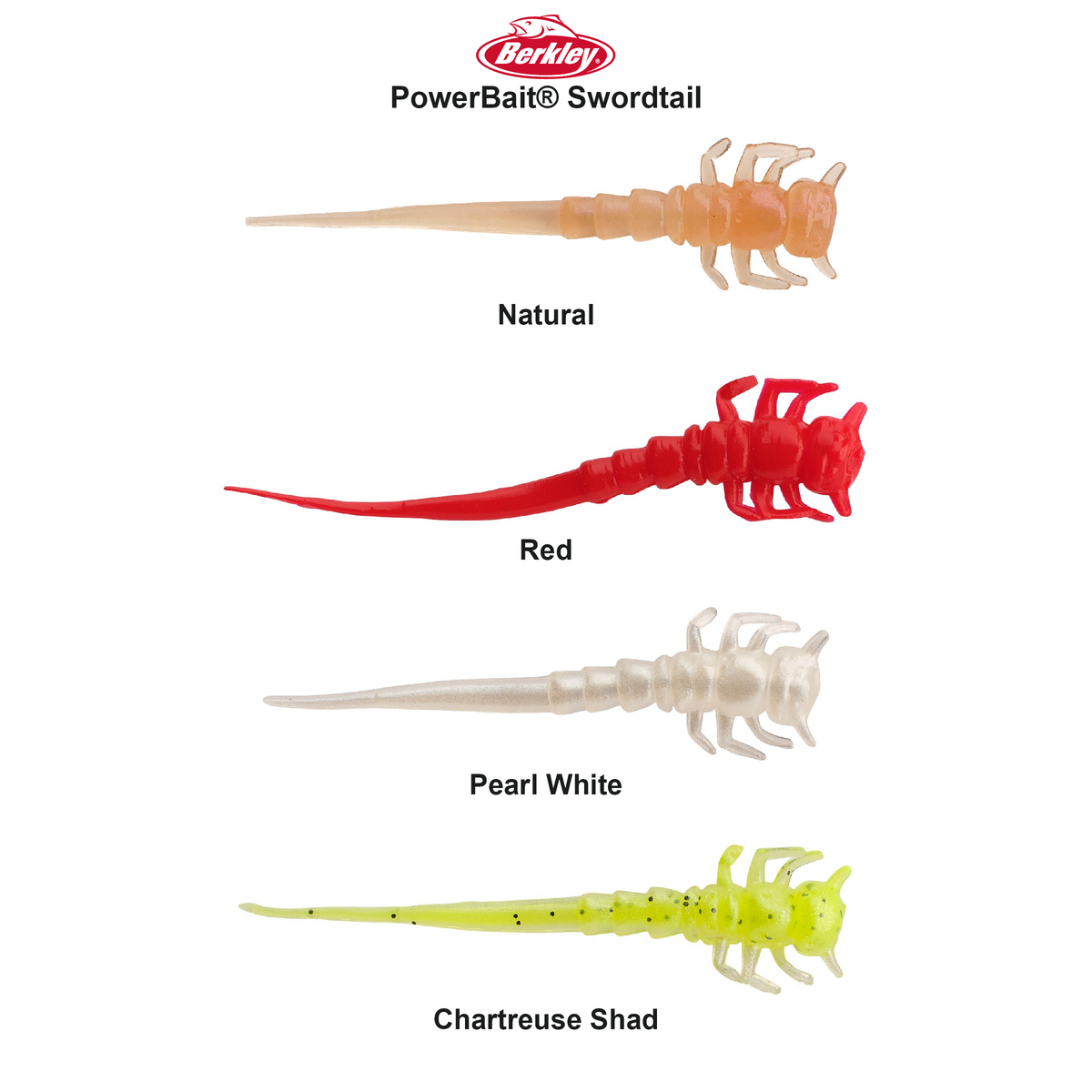 Farveoversigt – Berkley PowerBait® Swordtail