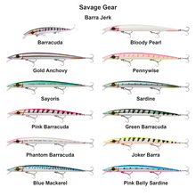 Farveoversigt – Savage Gear Barra Jerk