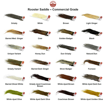 Farveoversigt – Whiting Rooster Saddle – Commercial Grade