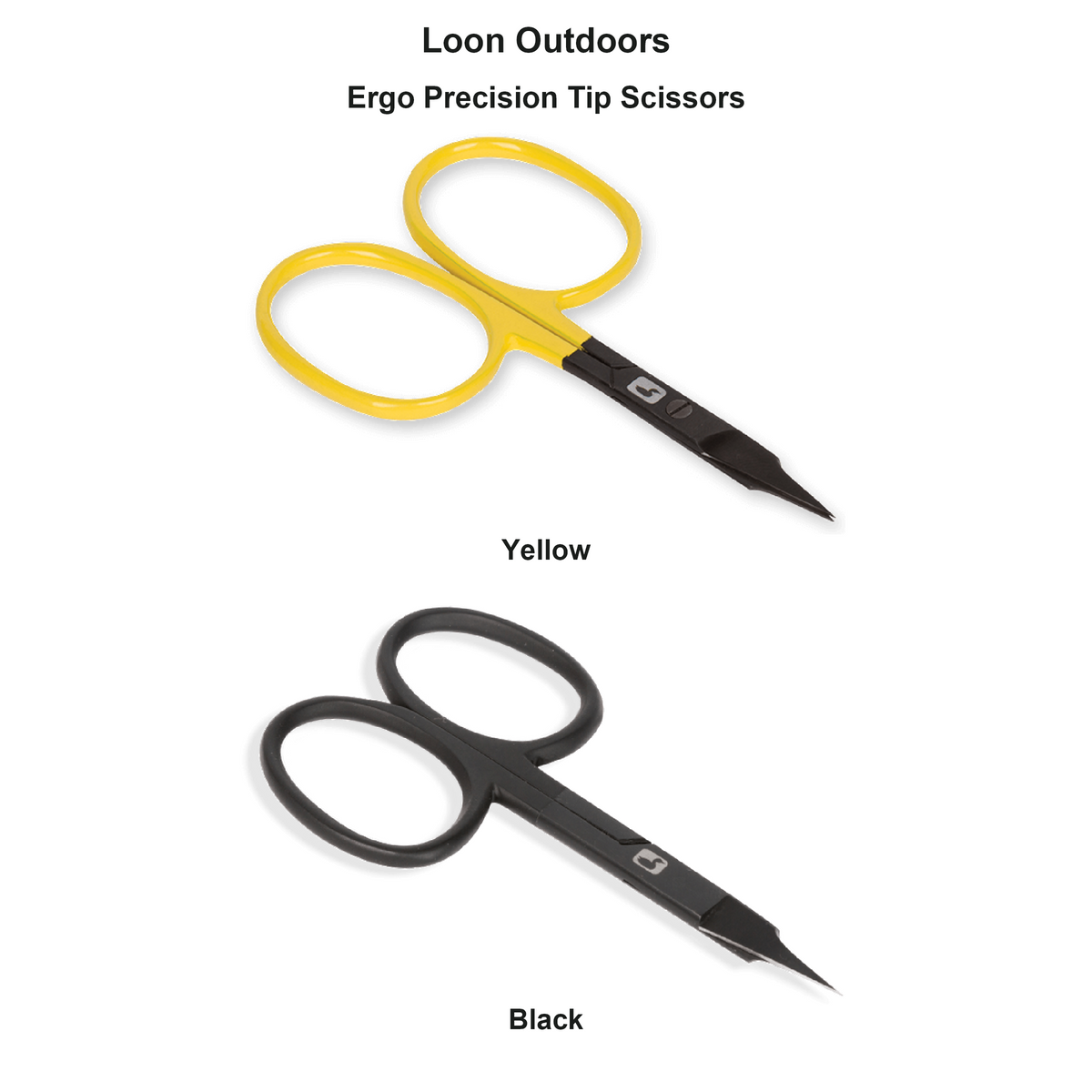 Farveoversigt – Loon Outdoors Ergo Precision Tip Scissors