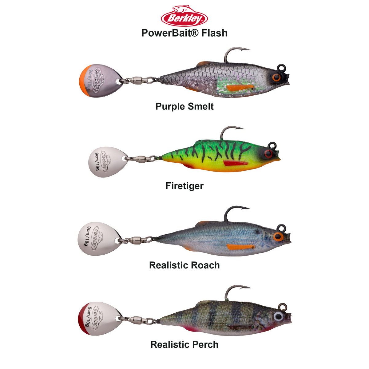 Farveoversigt – Berkley PowerBait® Flash